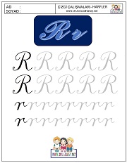 s harfi çizgi çalışması